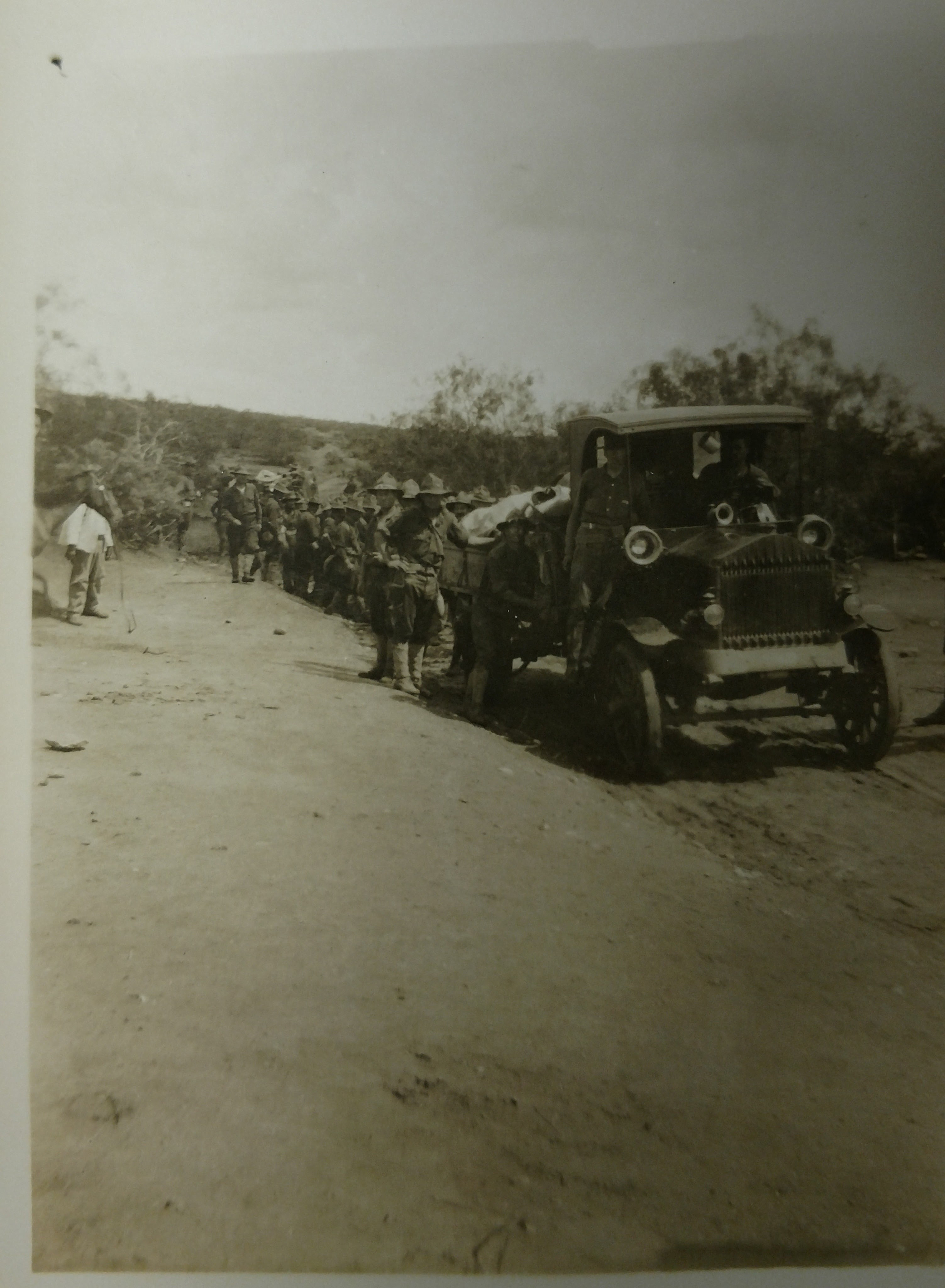 Soldiers of the 2nd Maine Infantry with a supply truck, 1916 Soldiers of the 2nd Maine Infantry with a supply truck, 1916