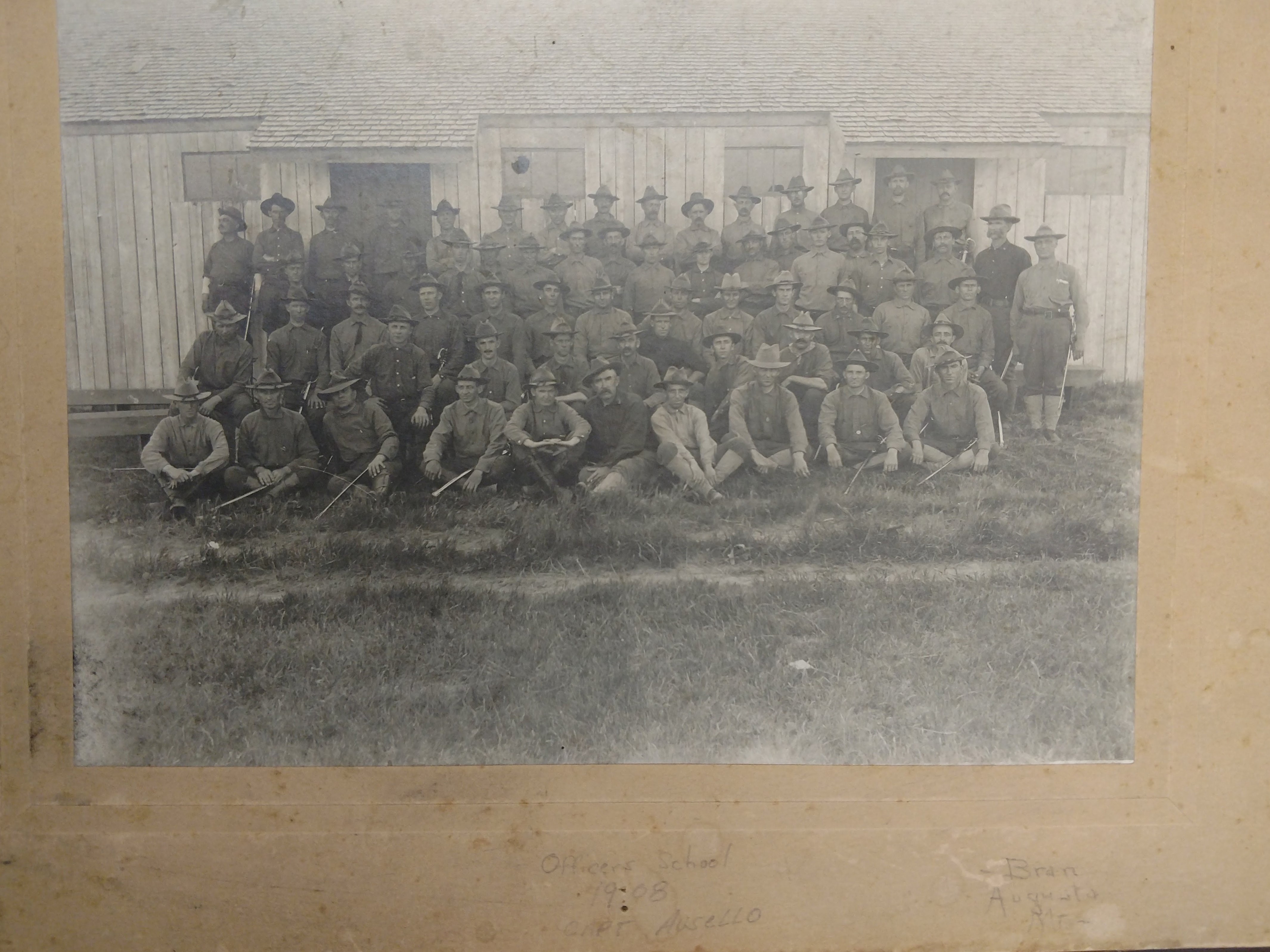 Officer's School, Camp Keyes, 1908