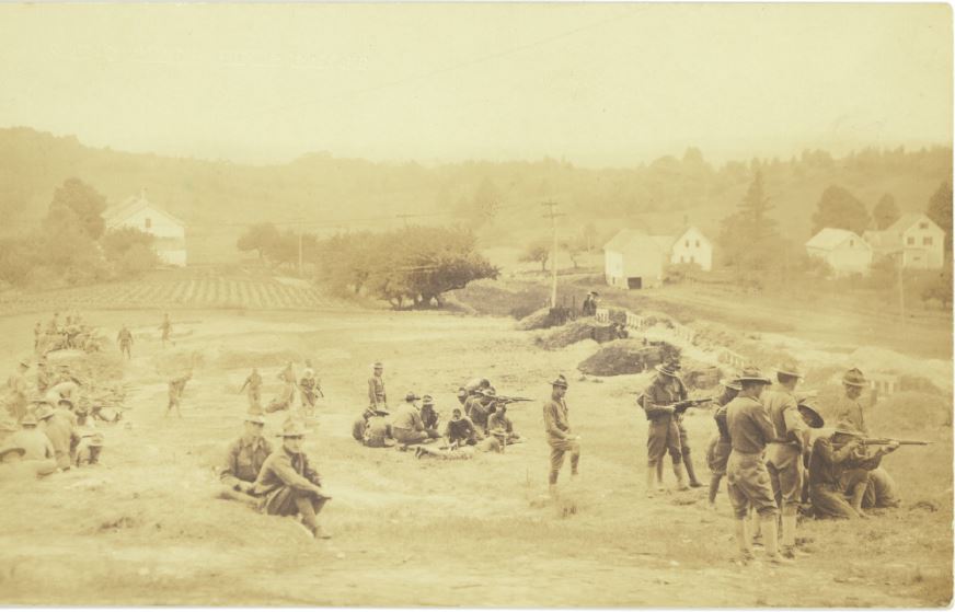 Subcaliber rifle range at Camp Keyes, 1917