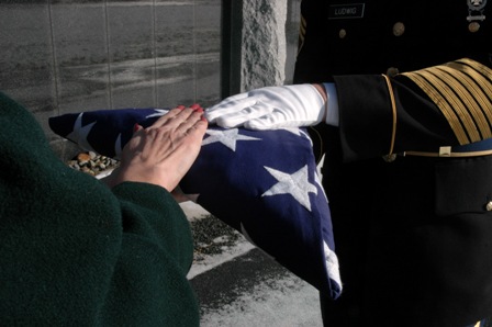 Military Funeral Honors Flag Presentation